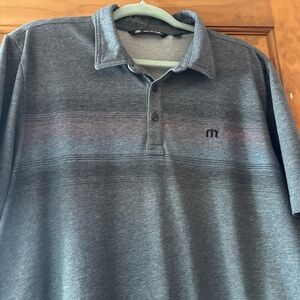 Travis Mathew Dark Gray Polo Shirt